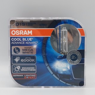 หลอดไฟซีนอน OSRAM D1S D2S D3S D4S CBA HID 6000K สีฟ้า