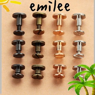 EMILEE หมุดสกรูหัวกลม 5 6.5 8 มม. 10 ชิ้น