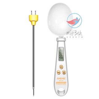 ANENG -6 Multifunctional Digital Display 2-in-1 Electronic Scale Measuring Spoon Weighing Gram Meter Measuring Spoon Scale Kitchen Thermometer