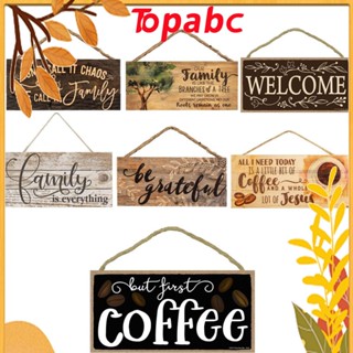 TOP ป้าย Welcome Plaques Rustic Wall Art สําหรับแขวนตกแต่งประตูบ้าน