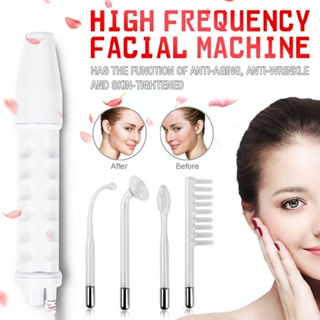 High Frequency Facial Machine Wrinkle Beauty Device Skin Spot Remover Portable
