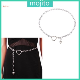 Mojito สายโซ่คล้องเอว รูปหัวใจ กลวง ปรับได้ สําหรับผู้หญิง ตกแต่งปาร์ตี้ริมทะเล