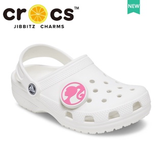 barbie jibbitz crocs แท้  หัวเข็มขัด สีชมพู อุปกรณ์เสริม สําหรับตกแต่งรองเท้าตุ๊กตาบาร์บี้