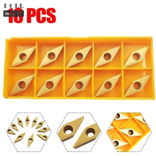 ⭐24H SHIPING ⭐Insert 10pcs Carbide Inserts Fittings Golden Indexable Replacement Set