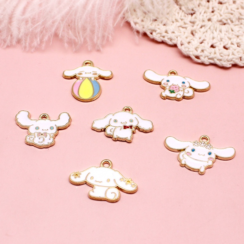 2 ชิ้น/ล็อต Mini Big หูสุนัข Cinnamoroll โลหะผสมเคลือบจี้ DIY เครื่องประดับอุปกรณ์เสริม Charms สําหรับผู้หญิง, Key Chain/ต่างหู/สร้อยคอจี้ Handmade DIY เครื่องประดับ—070 ราคา ถูกที่สุด ดีลบีเคเค แกลเลอรีภาพที่ 2