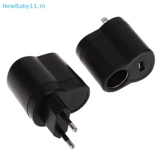 Onebaby อะแดปเตอร์แปลงไฟ 12V DC 220V AC เป็นซ็อกเก็ต EU US UK อุปกรณ์เสริม สําหรับรถยนต์ TH