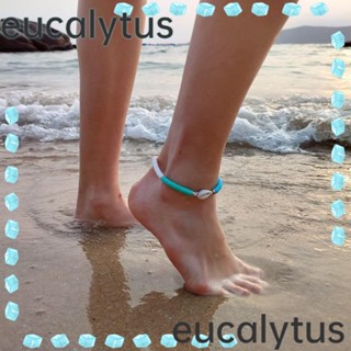 Eucalytus1 สร้อยข้อเท้าโซ่ แฮนด์เมด สไตล์โบฮีเมียน