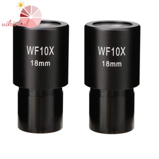 Wf10x เลนส์กล้องจุลทรรศน์ชีวภาพ มุมกว้าง 23.2 มม. 2 ชิ้น