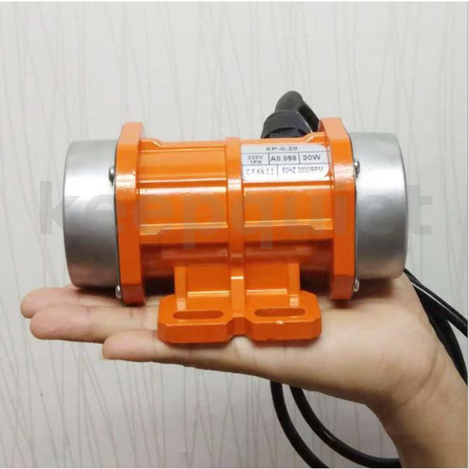 10W~30W มอเตอร์สั่นสะเทือนคอนกรีต 20 40 60W 220V 3000rpm เฟสเดียว อะลูมิเนียมอัลลอย สําหรับโต๊ะเขย่า