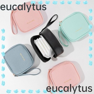 Eucalytus1 กระเป๋าใส่เหรียญ หนัง PU แบบพกพา สําหรับผู้หญิง