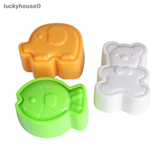 Luckyhouse0^^ ชุดแม่พิมพ์กดข้าวปั้นซูชิ รูปการ์ตูน DIY 3 ชิ้น