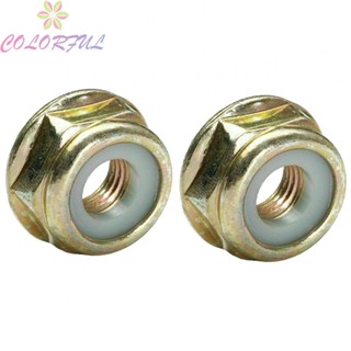 【COLORFUL】Nut 2 Pcs For Lawn Trimmer Left Hand Thread M10×1.25 Universal Brand New