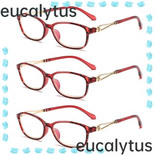 Eucalytus1 แว่นตาอ่านหนังสือ กรอบเบาพิเศษ แบบพกพา หรูหรา สไตล์วินเทจ