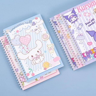 SANRIO สมุดโน๊ตไดอารี่ ลายการ์ตูน Kuromi Cinnamoroll Melody น่ารัก