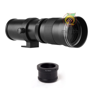 เลนส์ซูมเทเลโฟโต้ MF F/8.3-16 420-800 มม. T2 พร้อมแหวนอะแดปเตอร์ M4/3 เกลียว 1/4 แบบเปลี่ยน สําหรับ Panasonic G9 GH5 II GX7 GX8 GX9 GX850 G90 G91 G95 G100 Olymp