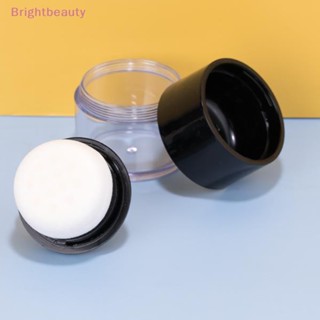 Brightbeauty กล่องใส่แป้งฝุ่น พร้อมพัฟฟองน้ํา รูปเห็ด แบบพกพา พร้อมกระจกแต่งหน้า Diy TH