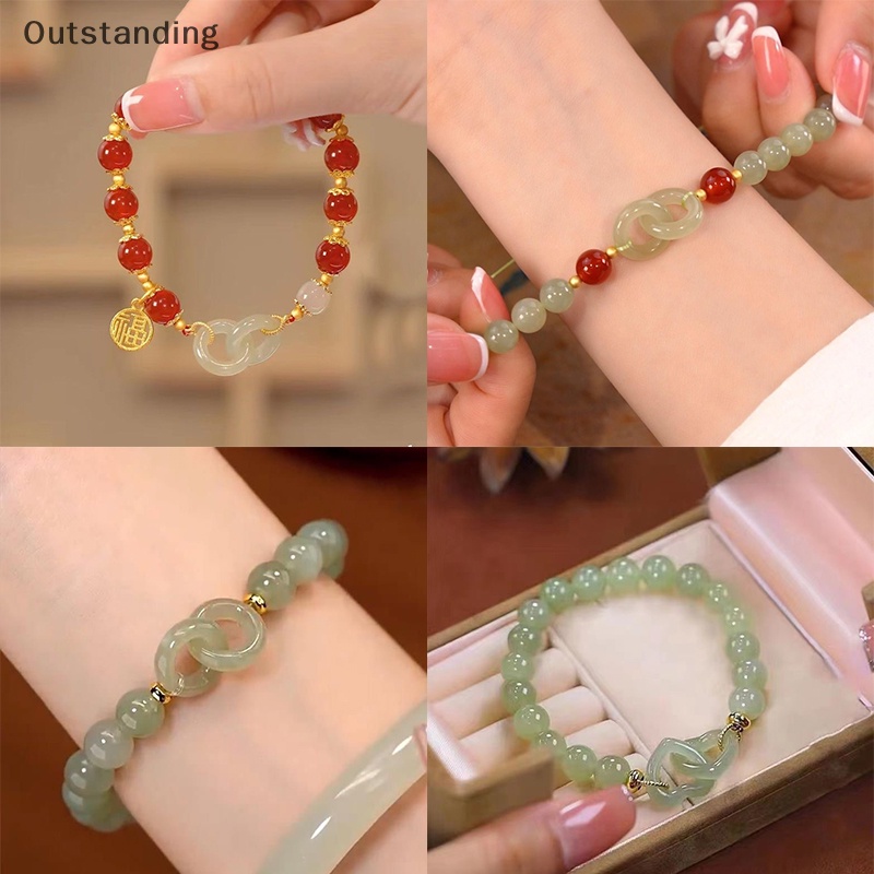 Outstanding Ins สไตล์แฟชั่น สร้างสรรค์ โชคดี ลูกปัด สร้อยข้อมือ วินเทจ เบา แฮนด์เมด กําไลข้อมือ สําหรับผู้หญิง เด็กผู้หญิง เครื่องประดับ ของขวัญใหม่