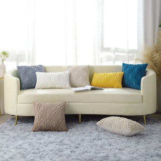 ปลอกหมอนอิง ผ้ากํามะหยี่ขนนิ่ม ลาย Grometric Housse De Coussin ขนาด 45x45 ซม. สไตล์นอร์ดิก สําหรับตกแต่งบ้าน โซฟา ห้องนั่งเล่น