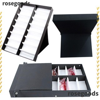 Rosegoods1 กล่องหนัง 16 ช่อง สําหรับเก็บแว่นตา