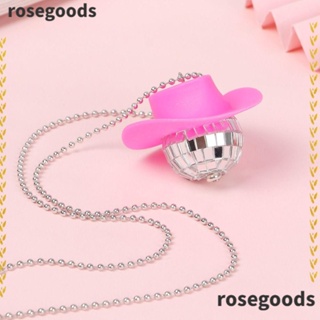 Rosegoods1 ลูกบอลดิสโก้ สีชมพู สําหรับตกแต่งบ้าน 2 ชิ้น 2 ชิ้น