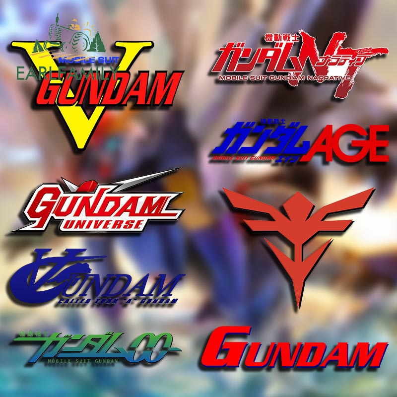 Earlfamily 13 ซม.สําหรับบุคลิกภาพGundamเกมโลโก้รถสติกเกอร์Racing Drifting Decalรถอุปกรณ์เสริมรถจักรยานยนต์กันน้ําแล็ปท็อป