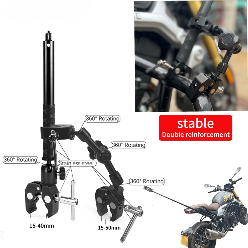 ขายึดก้านแฮนด์ Selfie Stick แบบมองไม่เห็น สำหรับ GoPro Max / Insta360 One X2 / กล้องแอคชั่น
