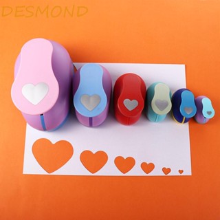 Desmond เครื่องเจาะกระดาษ รูปหัวใจ ขนาด 9-75 มม. DIY ของเล่นสําหรับเด็ก