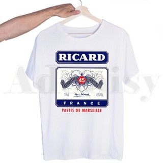 เสื้อยืดแขนสั้นลําลอง พิมพ์ลายการ์ตูน RICARD แฟชั่นฮาราจูกุ สําหรับผู้ชาย