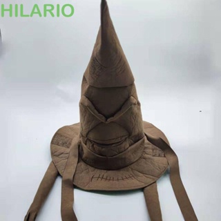 Hilario หมวกแม่มด หมวกคอสเพลย์ สีน้ําตาล ทนทาน สําหรับปาร์ตี้ฮาโลวีน