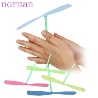 Norman แมลงปอพลาสติก หลากสี สนุกสนาน ของเล่นทนแรงกด ใบพัดแมลงปอ แบบดั้งเดิม คลาสสิก สําหรับเด็ก