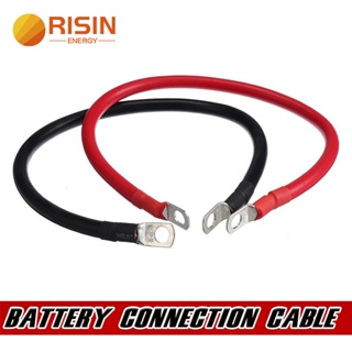 สายเคเบิลเชื่อมต่อแบตเตอรี่ RISIN 35sqmm 2AWG 50sqmm 1AWG PVC M8 สําหรับรถยนต์