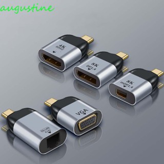 Augustine อะแดปเตอร์แปลง Type C เป็น HDMI VGA Type C HDMI 4K Type C เป็น mini DP Type C เป็น VGA สําหรับโน้ตบุ๊ก คอมพิวเตอร์