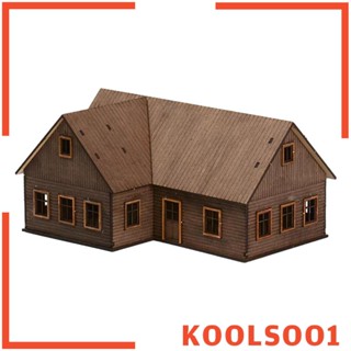 [Koolsoo1] ของเล่นตัวต่อ รูปบ้านทิวทัศน์ สเกล Oo 3D สไตล์ยุโรป 1/72 DIY สําหรับฉากโต๊ะทราย