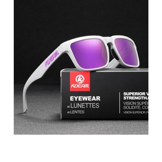 ฺNEW!! Grey - Violet Lens  แว่นตากันแดด เลนส์ HD Polarized กันแสงUV400 สำหรับเดินทาง ขับรถ ตกปลา กิจกรรมกลางแจ้ง พร้อมส่