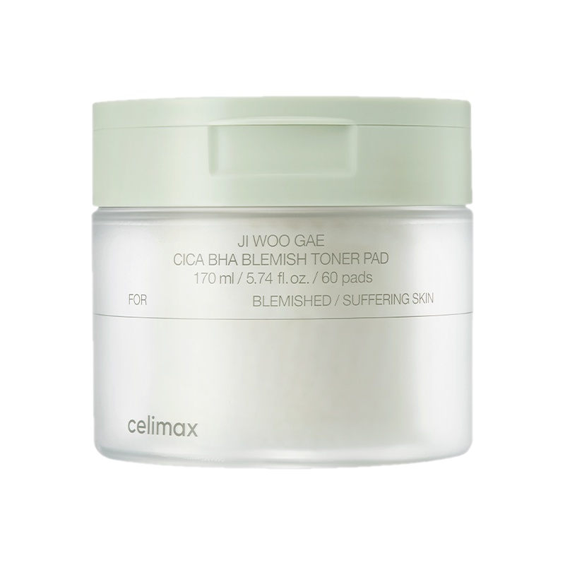 celimax JI WOO GAE CICA BHA Blemish Toner Pad 60 pads