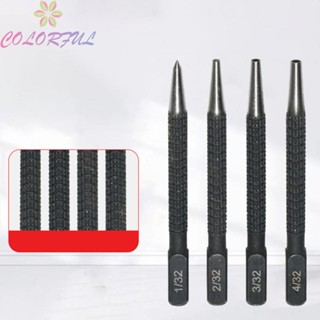 【COLORFUL】Pocket sized Steel Nail Center Punch for Convenient Metal Marking 1/32 4/32 inch