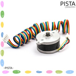 Pista สเต็ปมอเตอร์สเต็ปเปอร์ มอเตอร์แพนเค้ก ทองแดง ทรงกลม พลาสติก สีเงิน ขนาดเล็ก ทนทาน สําหรับเครื่องพิมพ์ไฟฟ้า Nema14