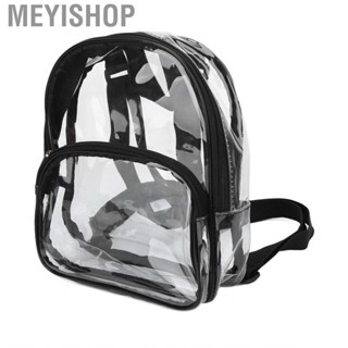 Meyishop Transparent Clear Backpack Heavy Duty PVC Bag  W/ Inner Zipper Pocket