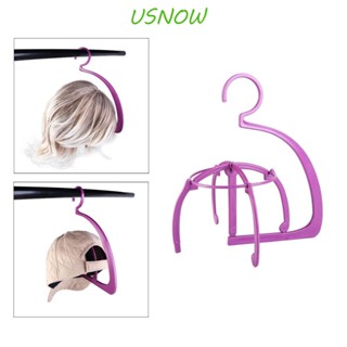 Usnow ขาตั้งพลาสติก สีชมพู สําหรับแขวนวิกผม