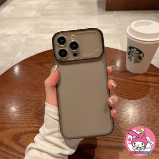 เคสโทรศัพท์มือถือ ซิลิโคนนิ่ม TPU ใส ผิวด้าน กันกระแทก ป้องกันเลนส์กล้อง ขนาดใหญ่ เรียบง่าย สําหรับ iPhone 14 13 12 11 Pro Max SE2020 X Xr Xs Max 8 7 6 6s Plus