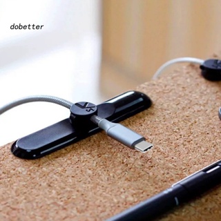 &lt;Dobetter&gt; หัวเข็มขัด PVC ขนาดเล็ก มั่นคง สําหรับจัดระเบียบสายเคเบิ้ล หอพัก