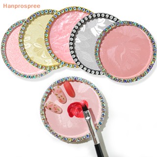 Hanprospree&gt; ถาดหินอาเกตเรซิ่น สําหรับผสมสีทาเล็บเจล