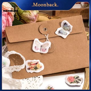 &lt;moonback&gt; สติกเกอร์ ลายดอกไม้ ละเอียดอ่อน สําหรับติดตกแต่งสมุดภาพ โฟโต้การ์ด วารสาร งานฝีมือ 2 แพ็ก