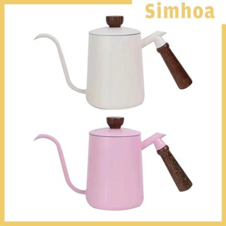 [SIMHOA] กาต้มน้ําสเตนเลส คอห่าน ขนาด 600 มล. สําหรับชงกาแฟ ชา คาเฟ่