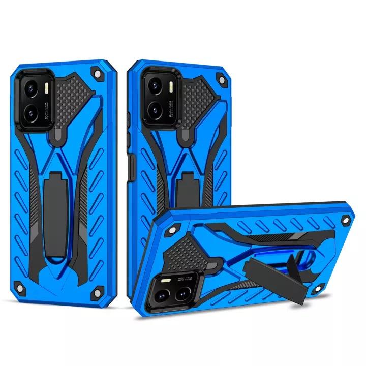 เคส Vivo Y15S 2021 สำหรับวีโว่ หุ่นยนต์ ไฮบริด มีขาตั้ง กันกระแทก TPU Case