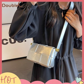 【Double C 】✿   กระเป๋าถือ กระเป๋าสะพายไหล่ แฮนด์เมด สีพื้น แฟชั่นสําหรับสตรี