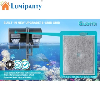 Lumiparty ตลับกรองคาร์บอน แบบเปลี่ยน ติดตั้งง่าย สําหรับตู้ปลา