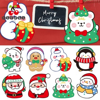 Nicesi การ์ดอวยพรเพศ ลายการ์ตูน Merry Christmas น่ารัก 5 ชิ้น