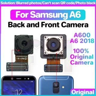 กล้องหน้า หลัง สําหรับ Samsung Galaxy A6 A600 2018 Ultra Wide Back Macro Depth Facing Main Telephoto selfie lifting Camera kamera belakang flex cable ribbon Module เข้ากันได้