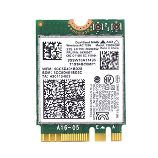 Iorsoul1 อะแดปเตอร์การ์ด Wifi PCI-E 7260 7260AC BT4 0 1200M สําหรับ T440 X240